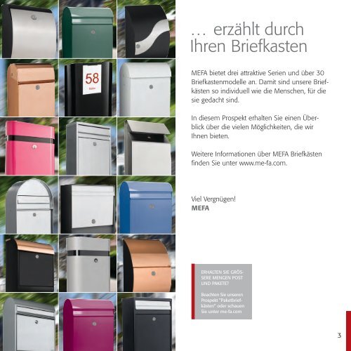 Ein Briefkasten von MEFA – die Visitenkarte Ihres ... - leabox.com