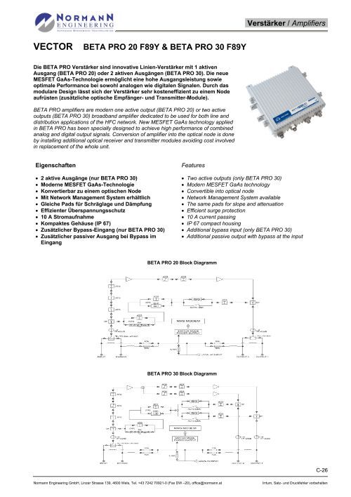 vector beta pro 20 f89y & beta pro 30 f89y - Normann Engineering