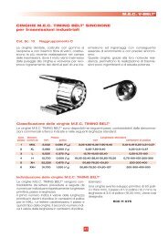 m.e.c. timingÂ® sincrone mxl - xl - l - h - A ZETA Gomma