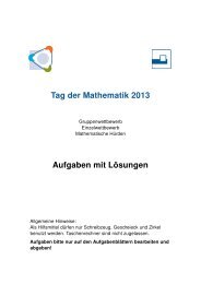 Tag der Mathematik 2013 Aufgaben mit LÃƒÂ¶sungen - Zentrum fÃƒÂ¼r ...