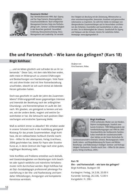 Mitteilungen Nr. 72 Dezember 2005 - Stiftung Rüttihubelbad