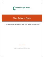 The Arboon Sale - Shariah Capital