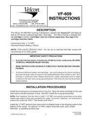 VF-609 Housing - Velcon Filters