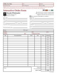 Interactive Order Form - Tuxedo Wholesaler