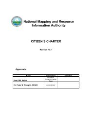 Citizen's Charter - NAMRIA