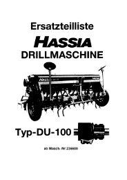 Ersatzteilliste Drillmaschine DU-100 ab 236600 als PDF zum ...