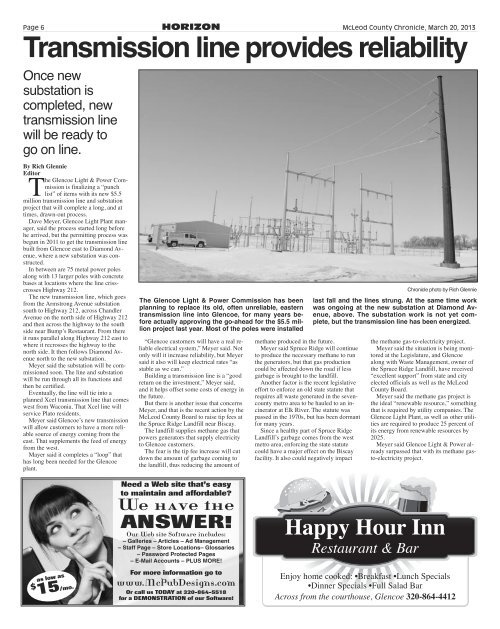 GLENCOE - The McLeod County Chronicle