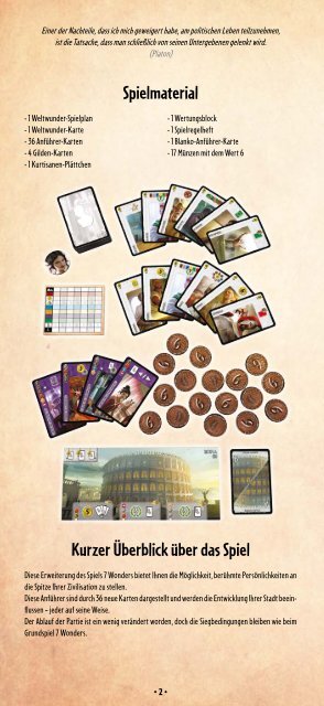 7 Wonders Leaders - Spielanleitung - Brettspiele-Report