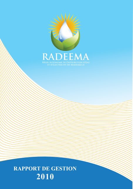 Rapport de gestion 2010 - Radeema