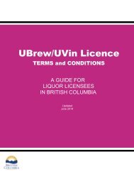 UBrew/UVin Licence terms and conditions guide