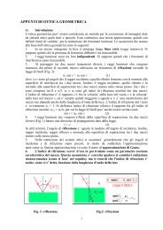 APPUNTI DI OTTICA GEOMETRICA - INFN