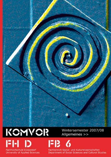 (Allgemeines) [PDF, 0,5 MB] - KomVor - Fachhochschule DÃ¼sseldorf