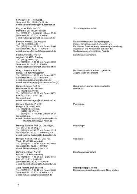 (Allgemeines) [PDF, 0,5 MB] - KomVor - Fachhochschule DÃ¼sseldorf