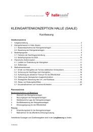 Kleingartenkonzeptio.. - Stadtverband der Gartenfreunde Halle ...