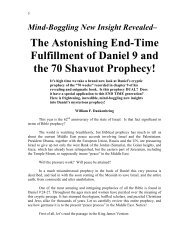 Daniel 9 and the 70 Shavuot Prophecy! - Triumphpro.com