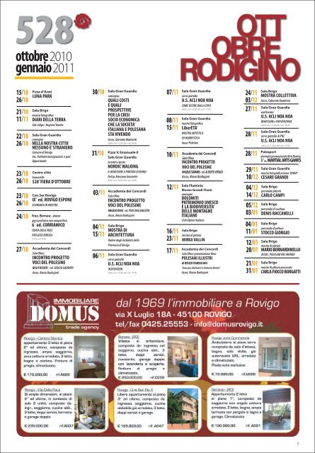 ottobre - Comune di Rovigo