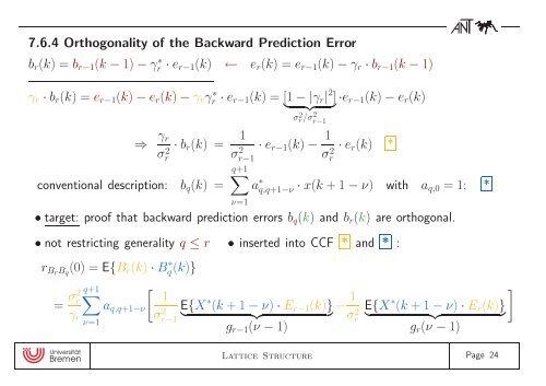 Digital Signal Processing Chapter 7: Parametric Spectrum Estimation