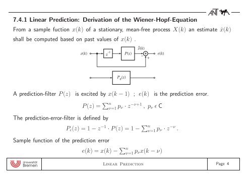 Digital Signal Processing Chapter 7: Parametric Spectrum Estimation