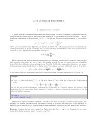 MATH 52: MATLAB HOMEWORK 1 1. Approximating functions A ...