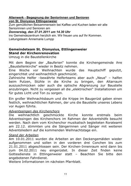 Einladung - Katholische Seelsorgeeinheit Ettlingen-Süd