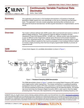 XAPP936, Continuously Variable Fractional Rate Decimator