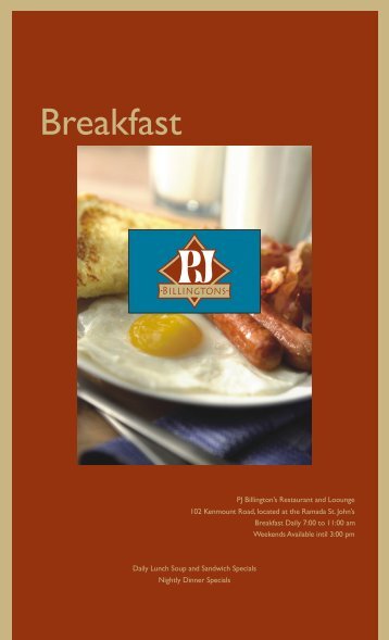 Breakfast Menu.cdr - Ramada St. John's