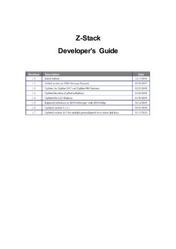 Z-Stack Developer's Guide