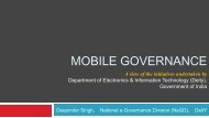 Mobile Governance by Deepinder Singh - eGovReach