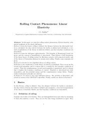 Rolling Contact Phenomena: Linear Elasticity