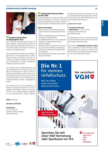 Pädagogik|Gesundheit|Kommunikation 19 - bei der vhs Lüneburg