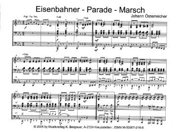 Eisenbahner Parade Marsch - Gratis Noten Download