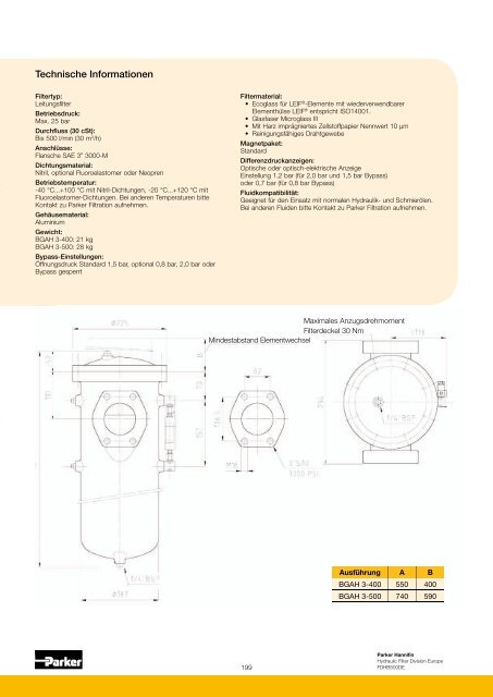 Hydraulik + Heavy Duty Filtration & Condition Monitoring