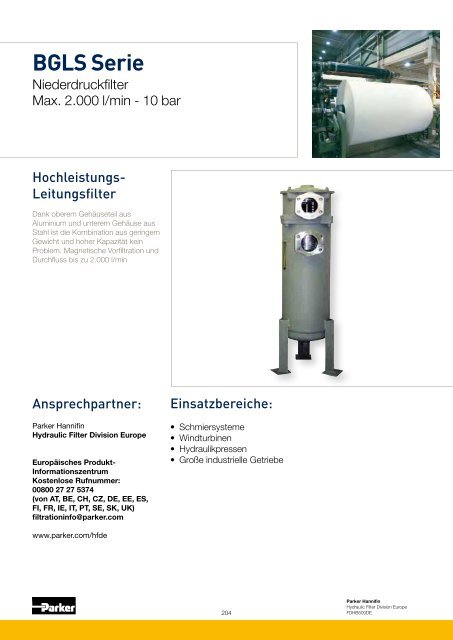 Hydraulik + Heavy Duty Filtration & Condition Monitoring