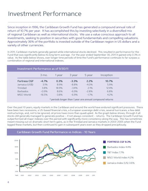 2011 Report - Fortress Mutual Fund Ltd