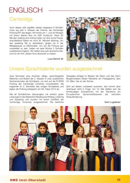 jahresbericht 2011/2012 (pdf) - HS Imst Oberstadt