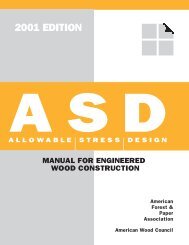 2001 ASD Manual for Engineered Wood Construction