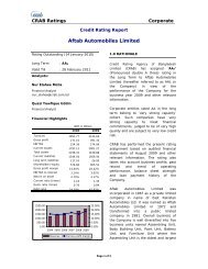 Aftab Automobiles Limited - Credit Rating Agency of Bangladesh