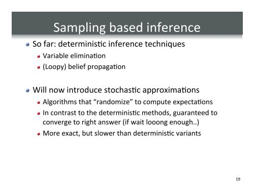 approximate inference - Caltech