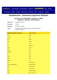 Vokabeltrainer - Download ungarische Vokabeln - Homepage der ...