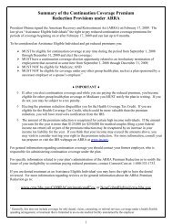 election notice form for Connecticut mini-COBRA - ConnectiCare