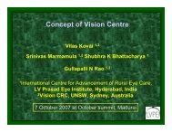 Concept of Vision Centre - LAICO