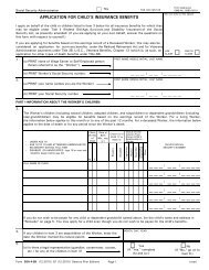 Application for Child's Insurance Benefits - Social Security