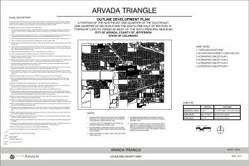 Arvada Triangle Outline Development Plan