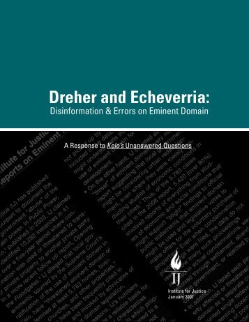 Dreher and Echeverria - The Castle Coalition