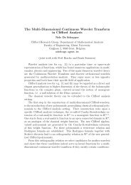 The Multi-Dimensional Continuous Wavelet Transform in Clifford ...