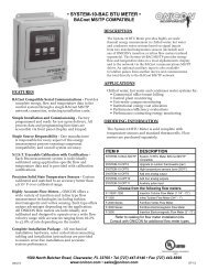 â¢ SYSTEM-10-BAC BTU METER â¢ - Onicon