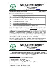 tamil nadu open university tamil nadu open university