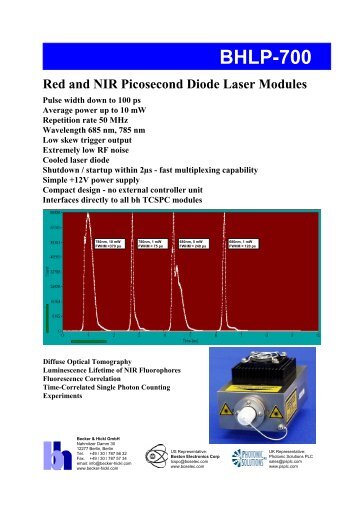 data sheet - Becker & Hickl