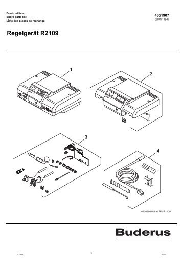 RegelgerÃ¤t R2109 - Buderus