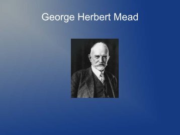 George Herbert Mead - Ploecher.de